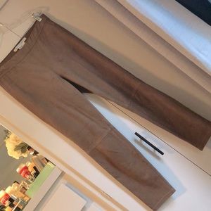 Max Studio brown suede legging pants